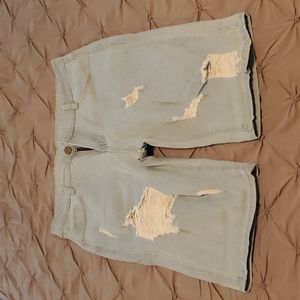 Shein Men's Size M Ripped Denim Shorts New No Tags